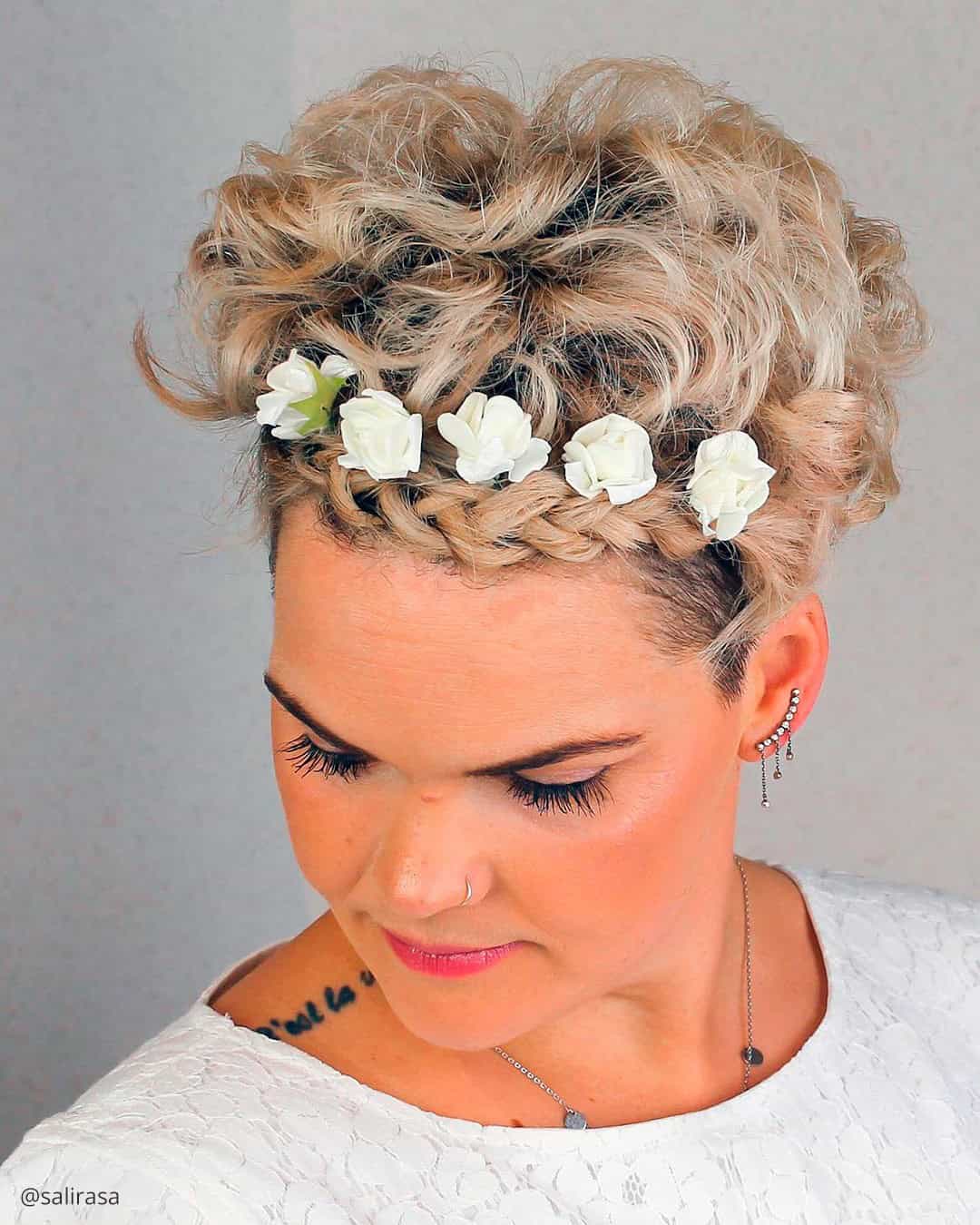 Braided Wedding Hairstyles For Short Hair