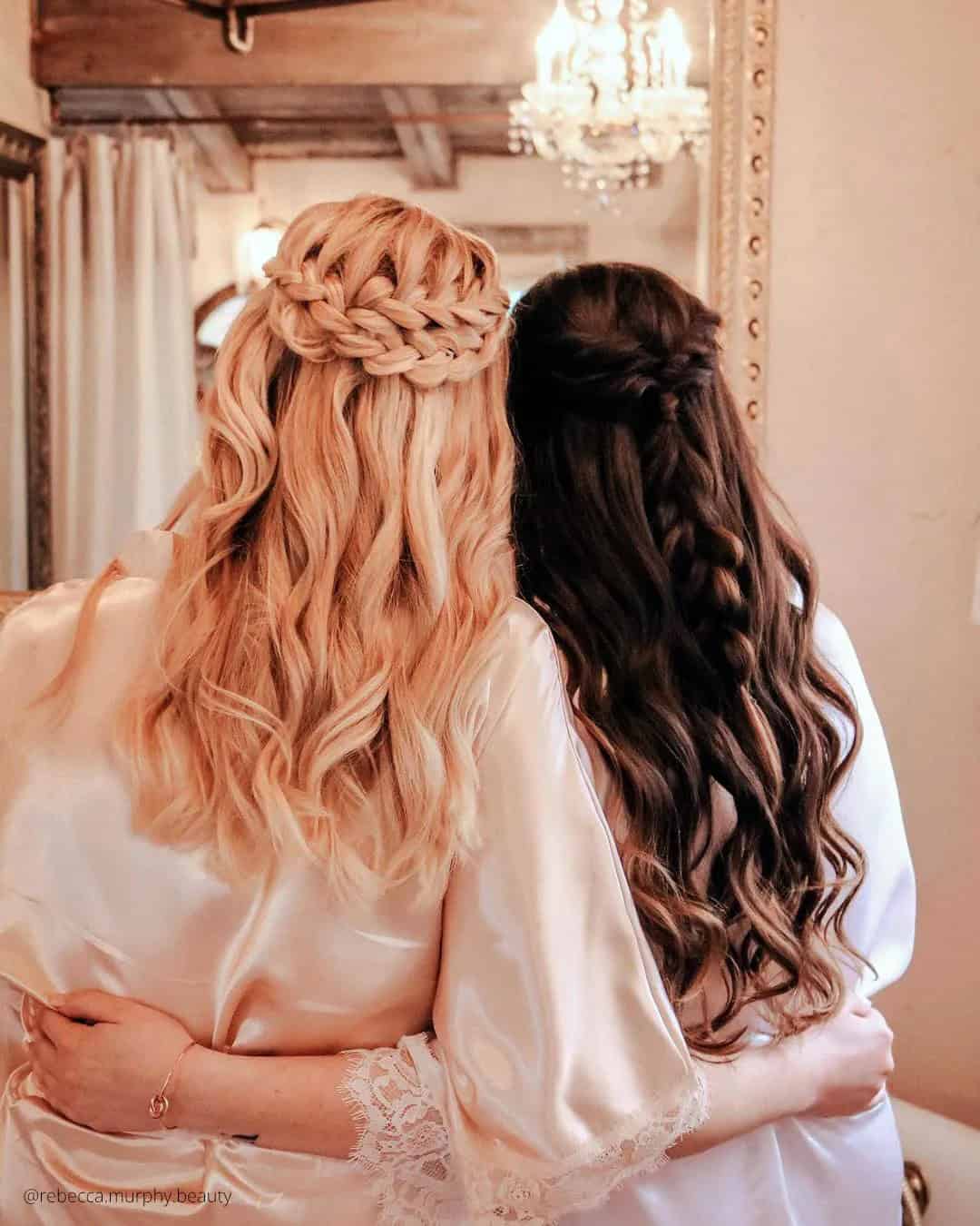 Half Up Bridesmaid Hairstyles