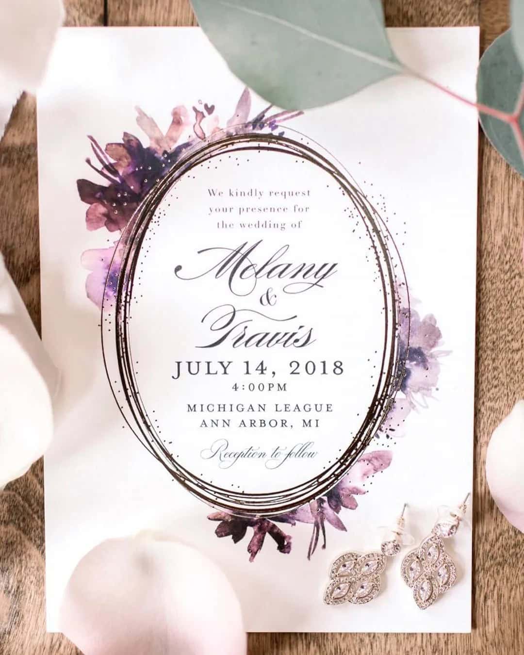 Lilac Wedding Invitations