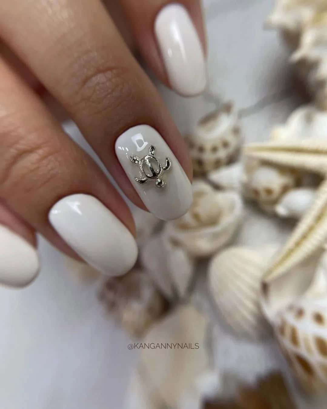 Elegant Simplicity: White Nails