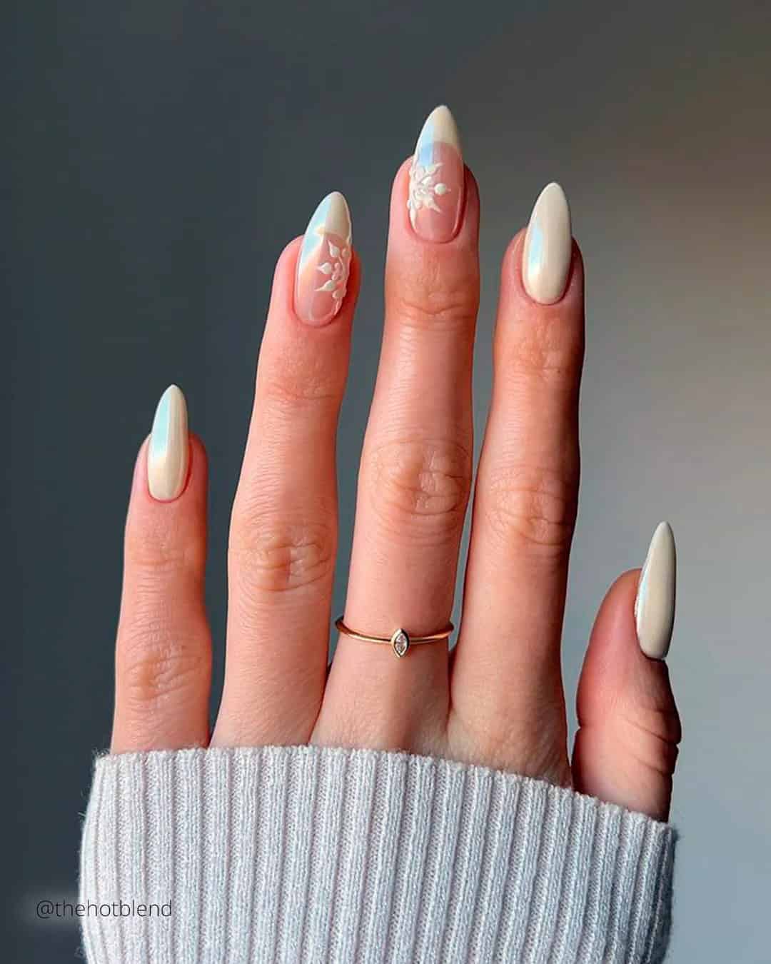 Seasonal Designs For Winter Wedding Nail