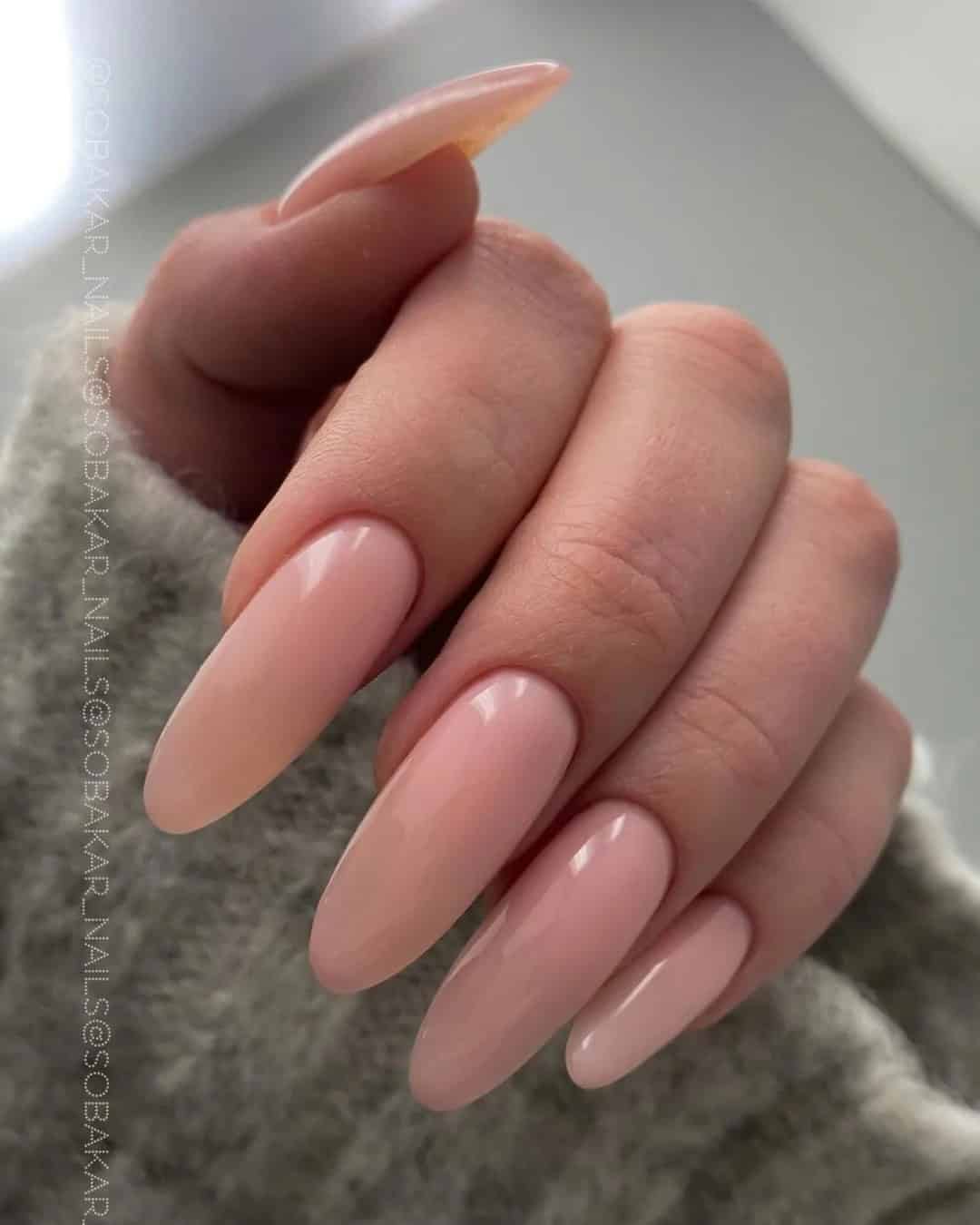 Nude Bridesmaid Nails