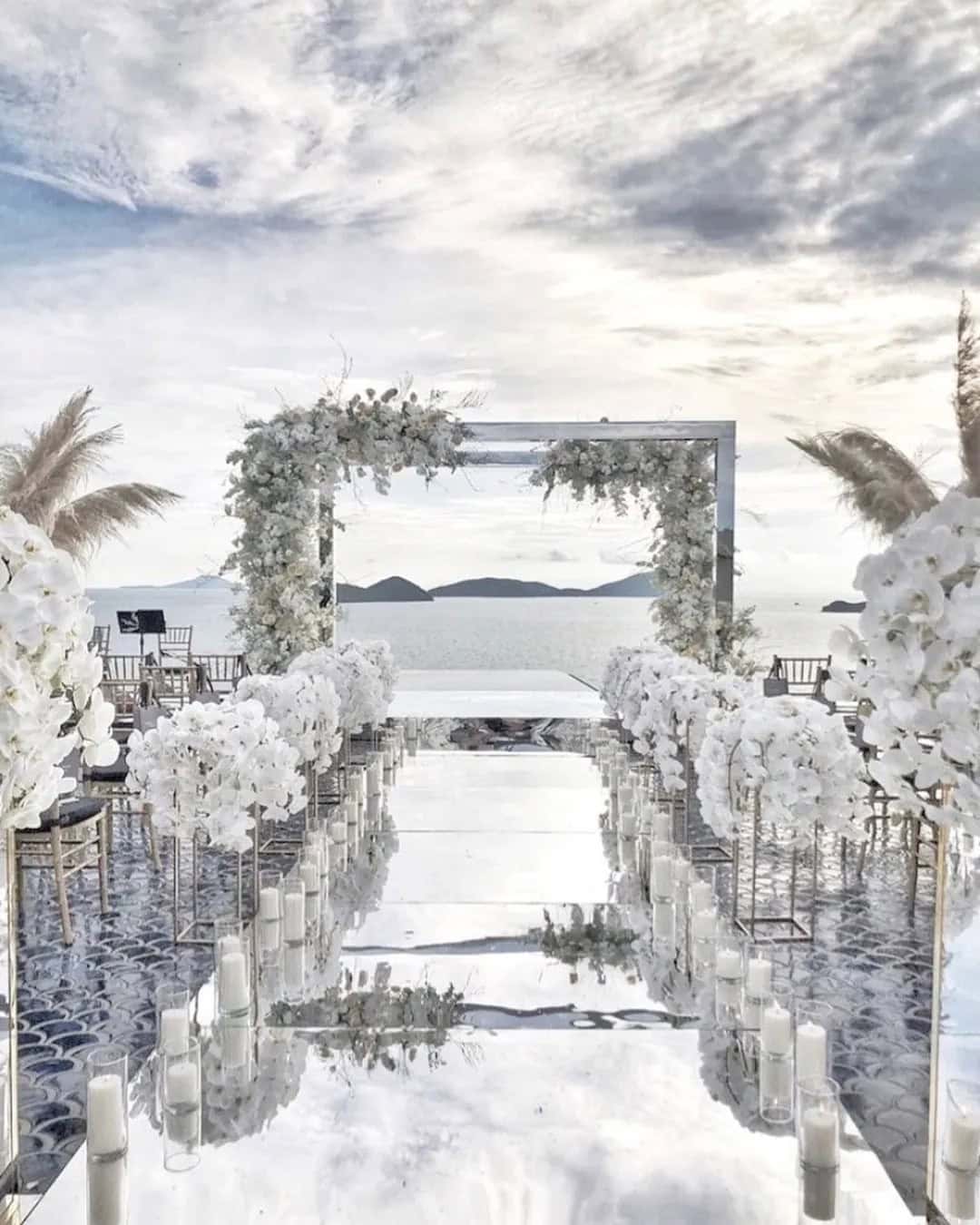 Mirror Wedding Aisle