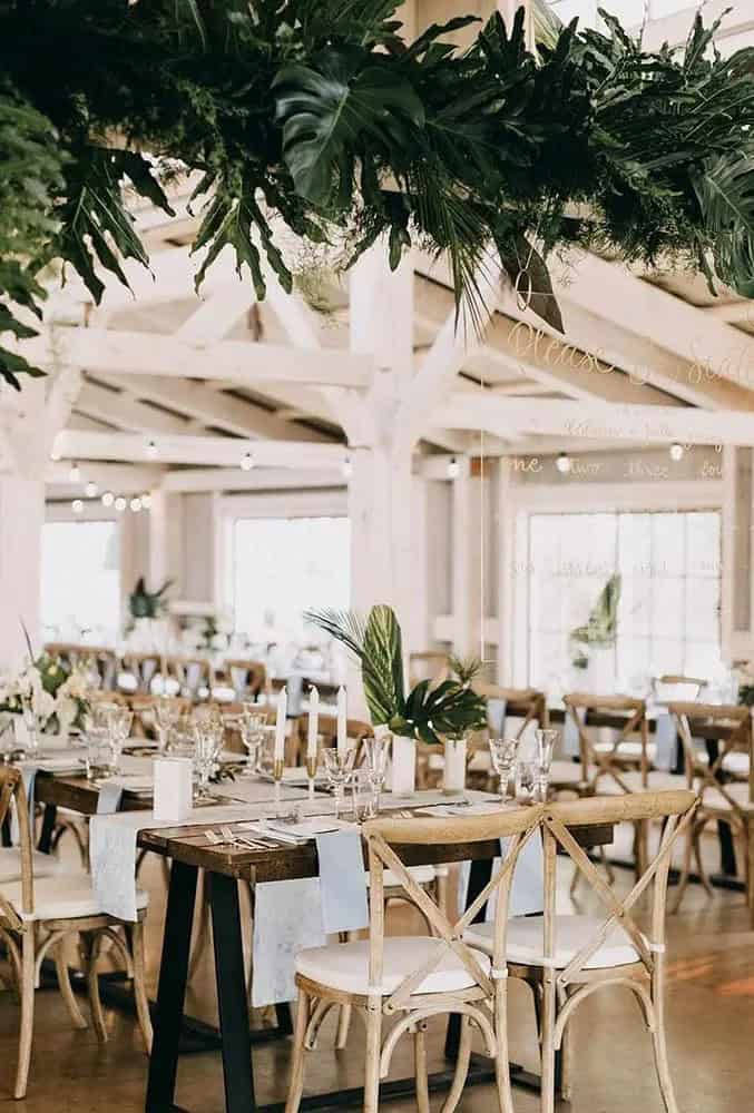 Tropical Reception Decor