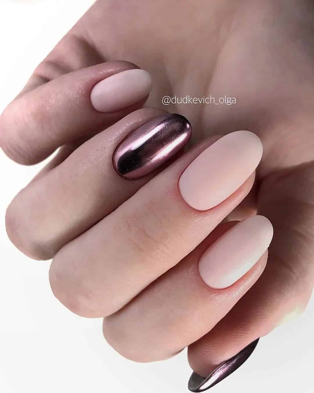 Rose Gold Nails For Guests