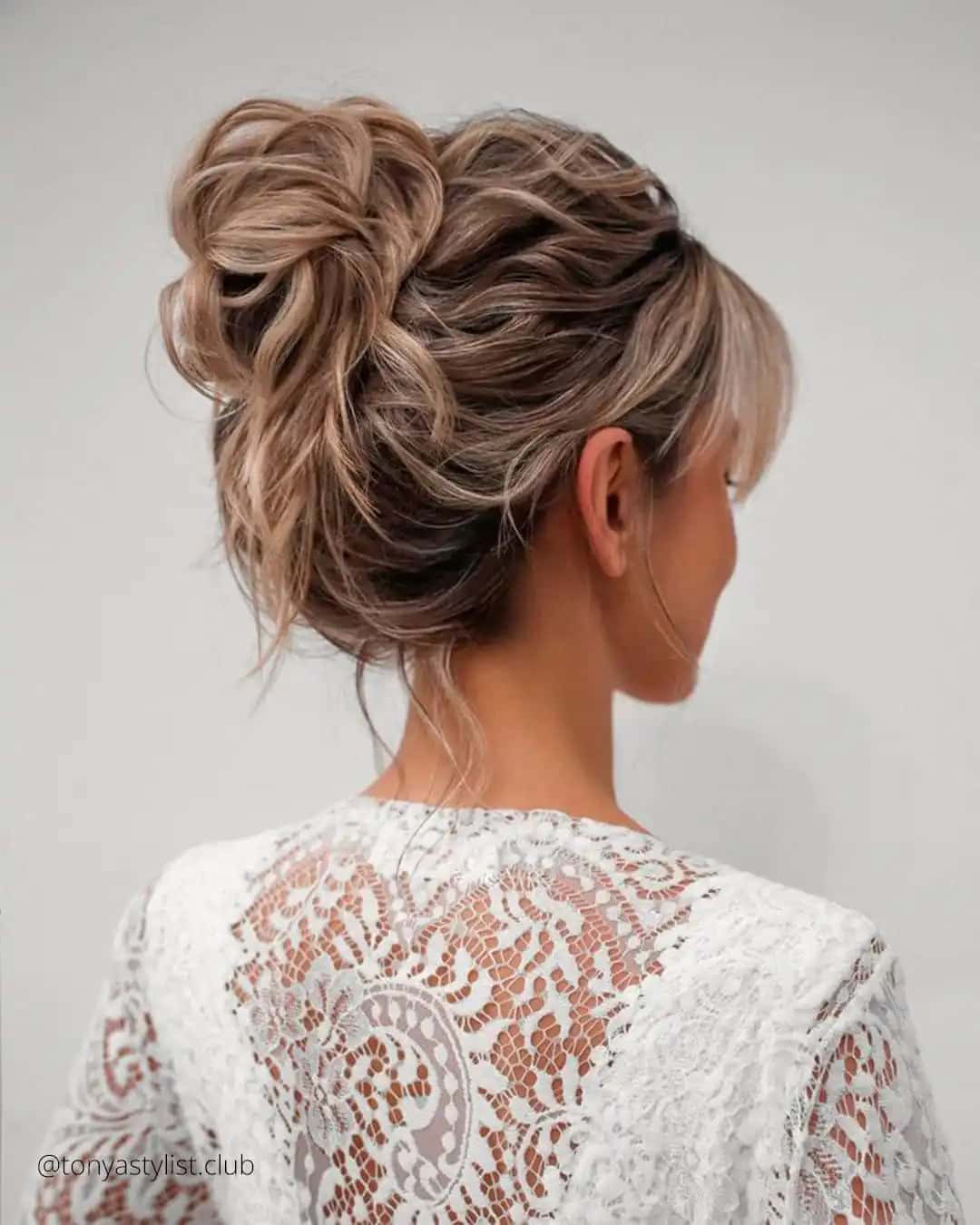 Simple Wedding Hairstyles With Bangs