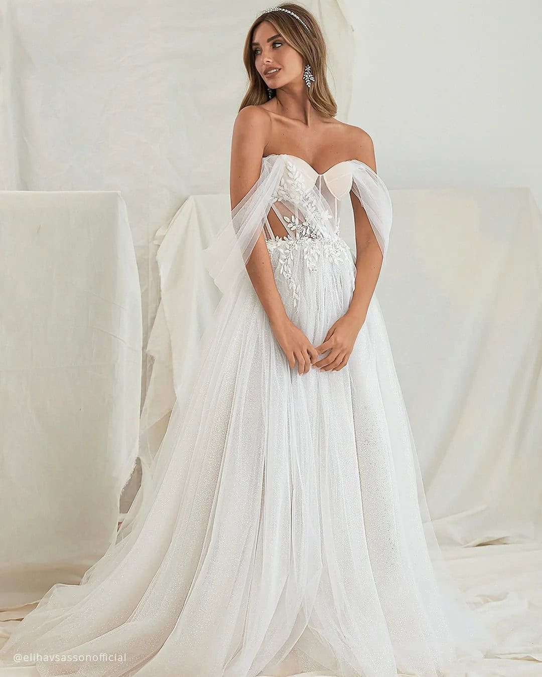 Rustic Off The Shoulder Gowns