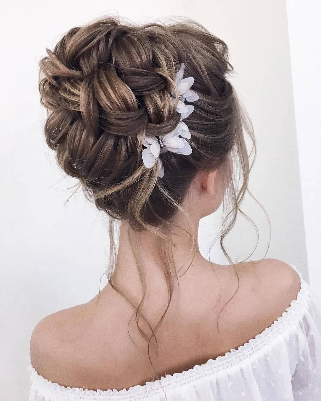 Curly Bun Hairstyles Wedding