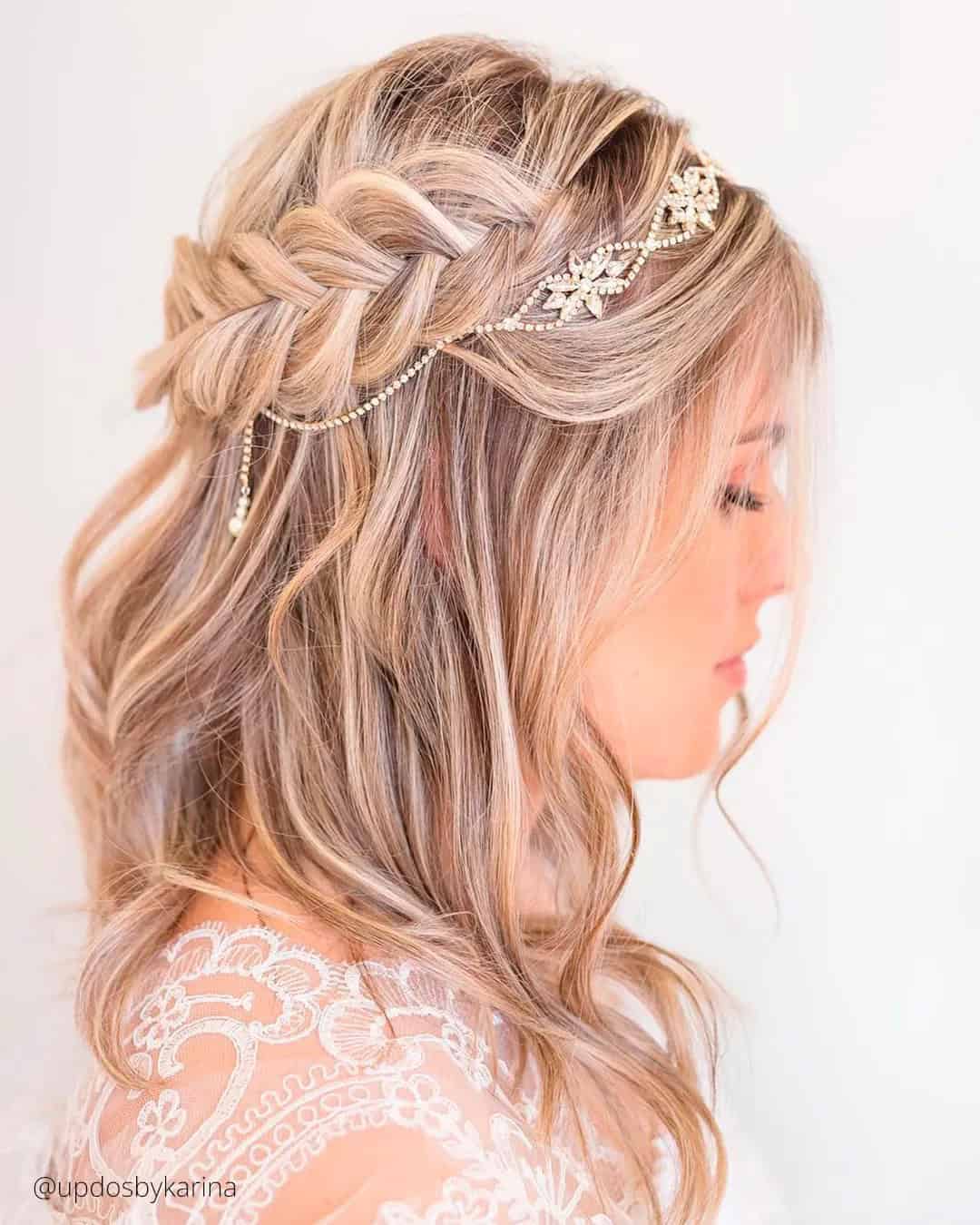 Braided Wedding Hairstyles For Medium Hair