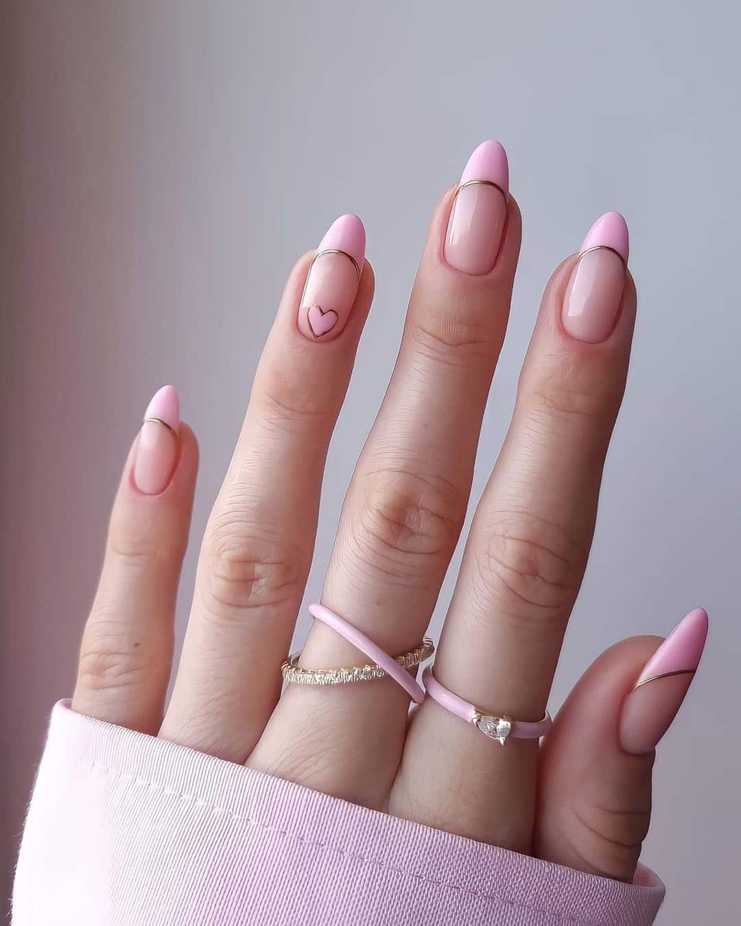 Cute French Tip Wedding Nails