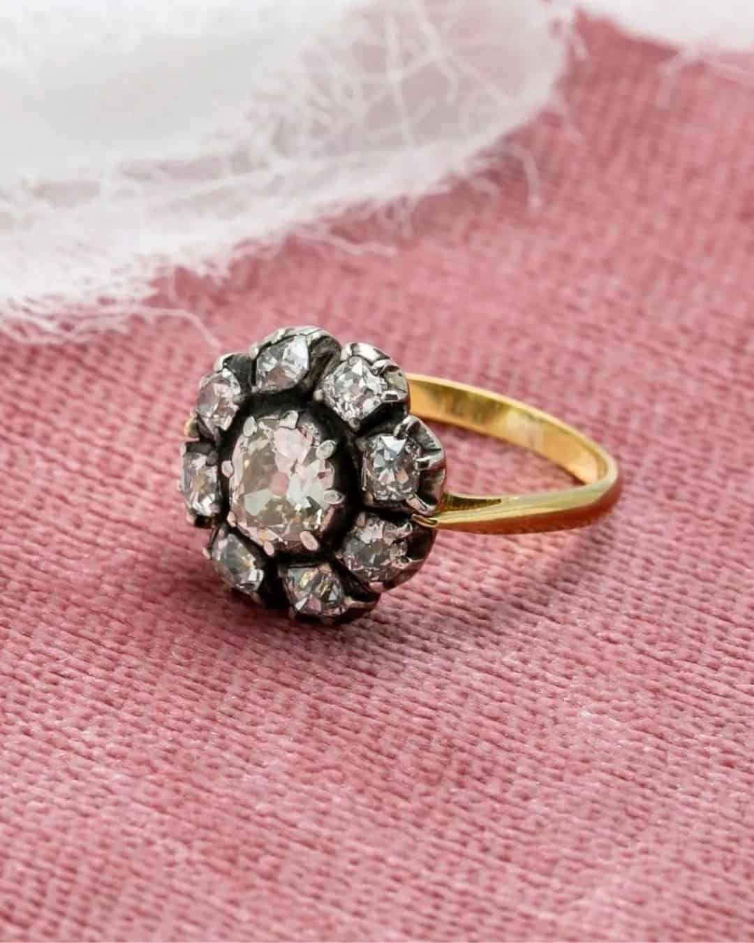 Vintage Floral Engagement Rings