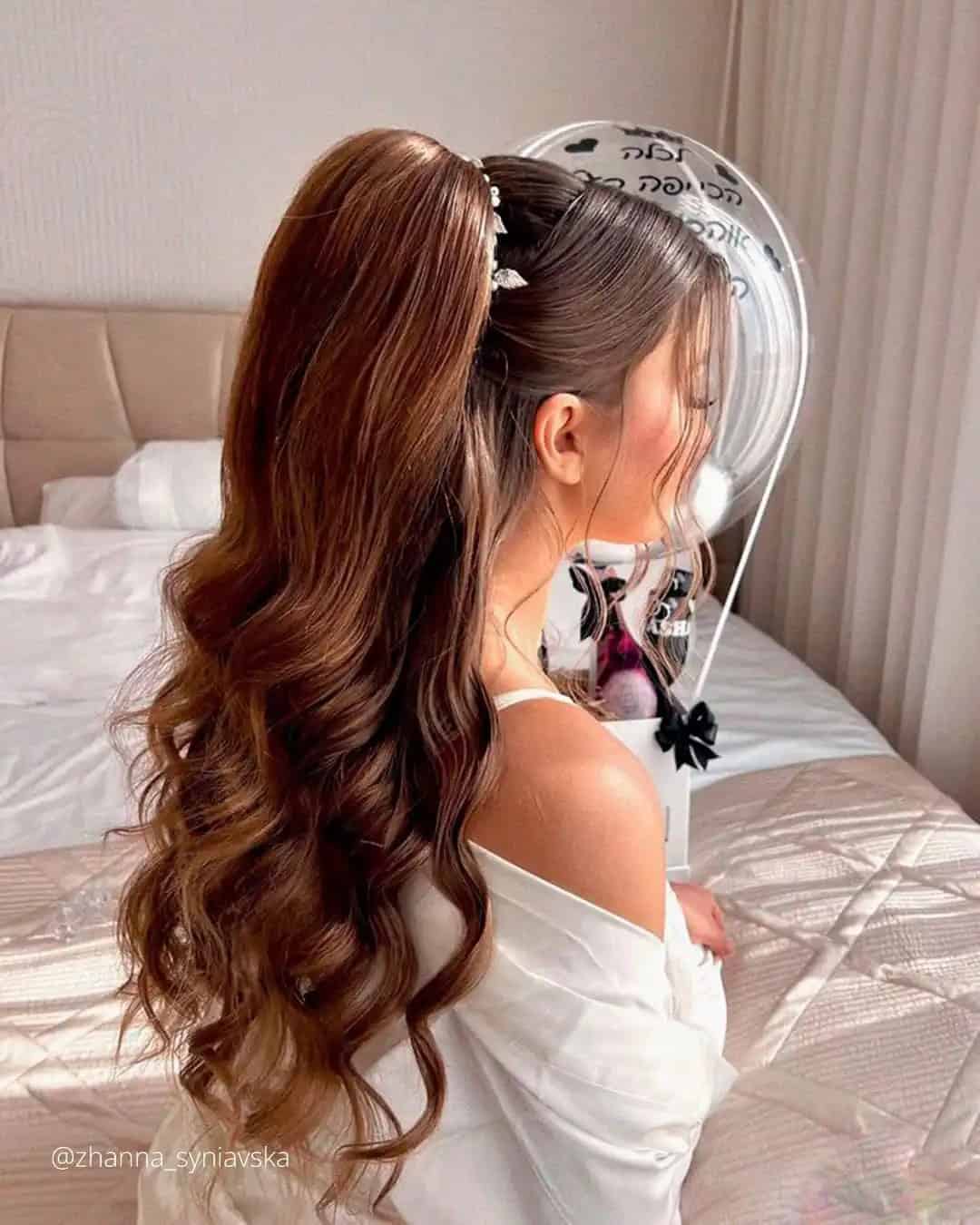 Elegant Half Up Bridal Updos