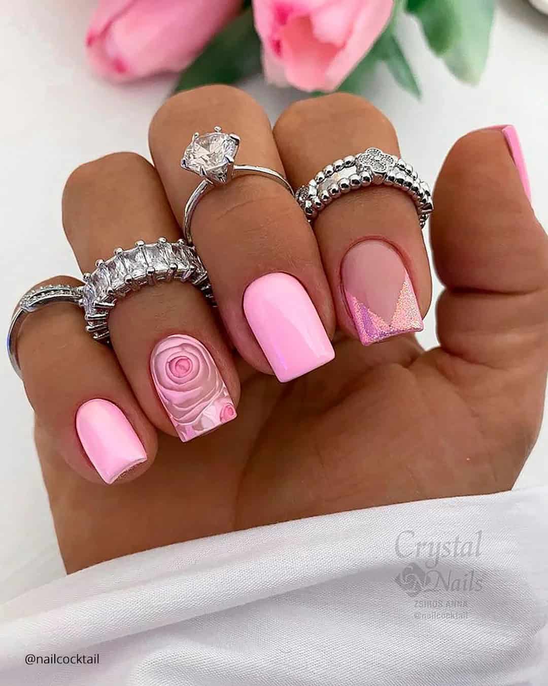 Girly Glam Squad: Nail Art Fit for a Barbie Bride-to-Be!