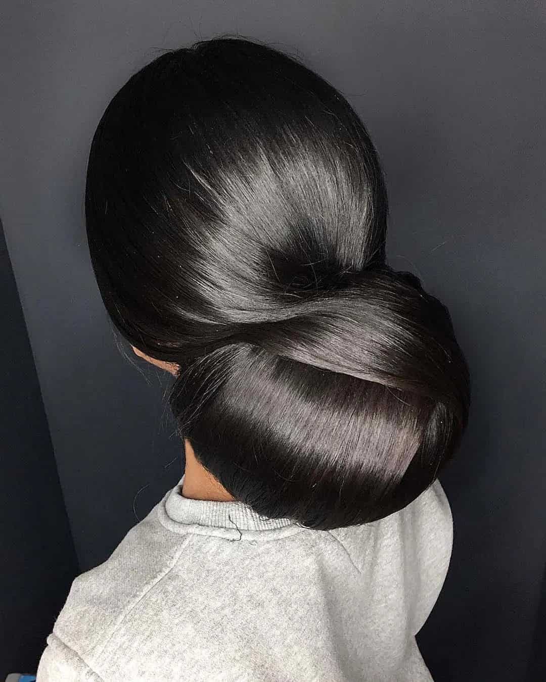 Sleek Wedding Updos For Black Hair