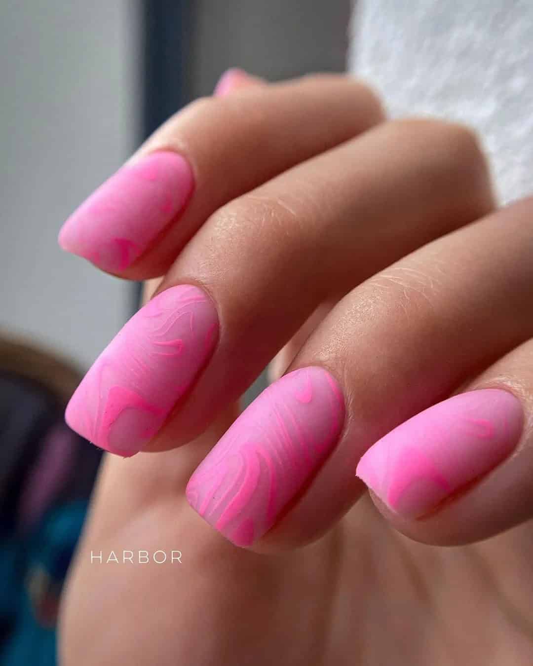 Pink Bachelorette Nails