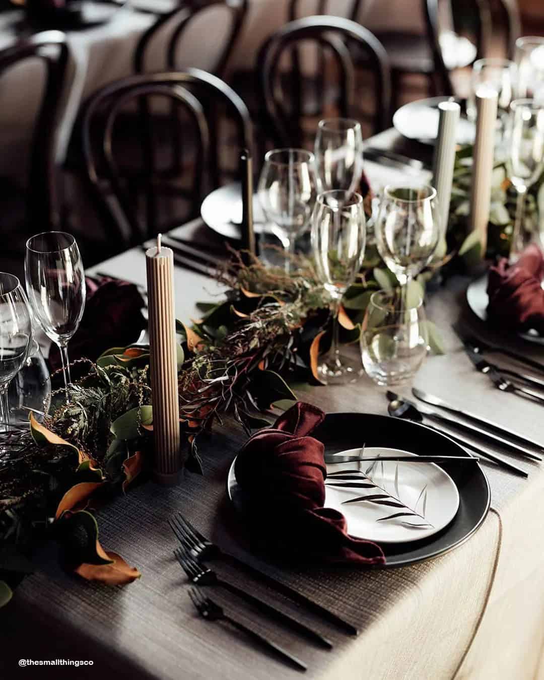 Fall Wedding Table Runner