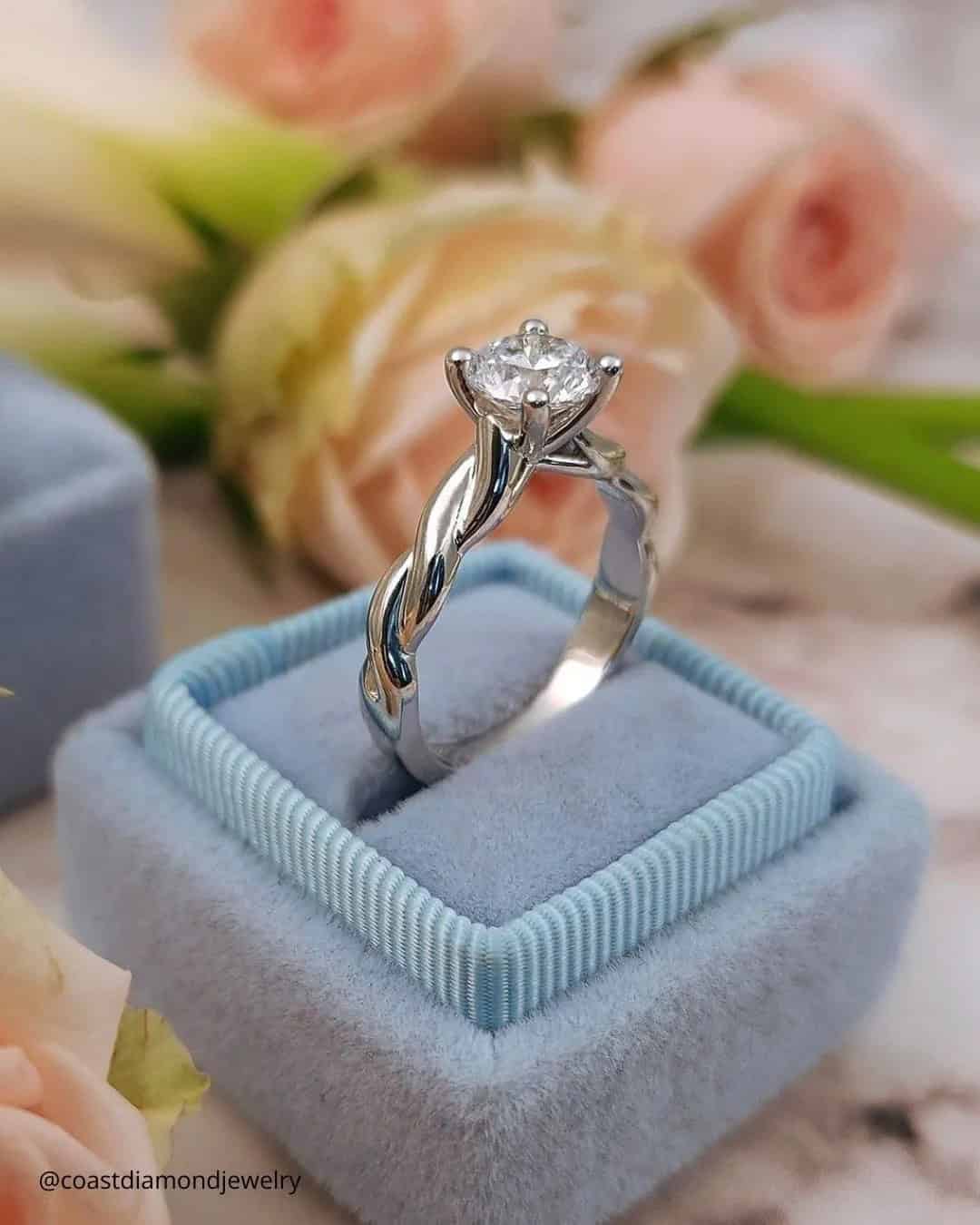 Engagement Rings With Twisted Bands