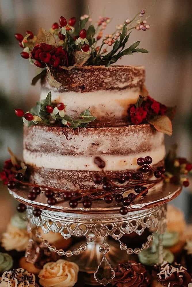 Burgundy Wedding Cakes