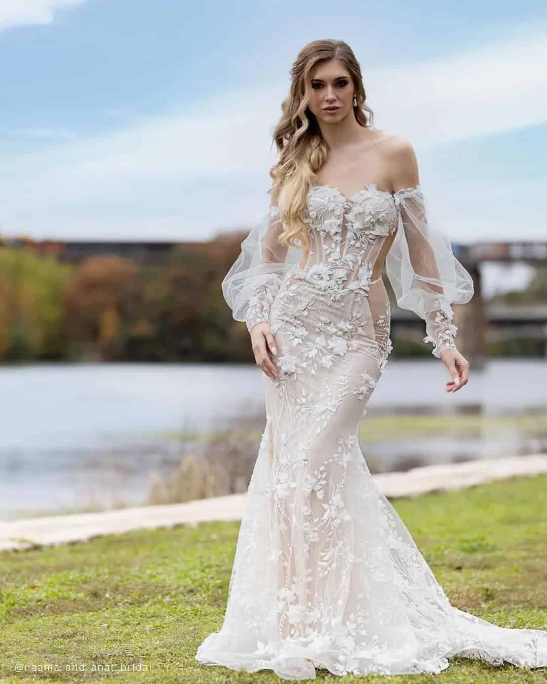 Beach Off The Shoulder Bridal Dresses