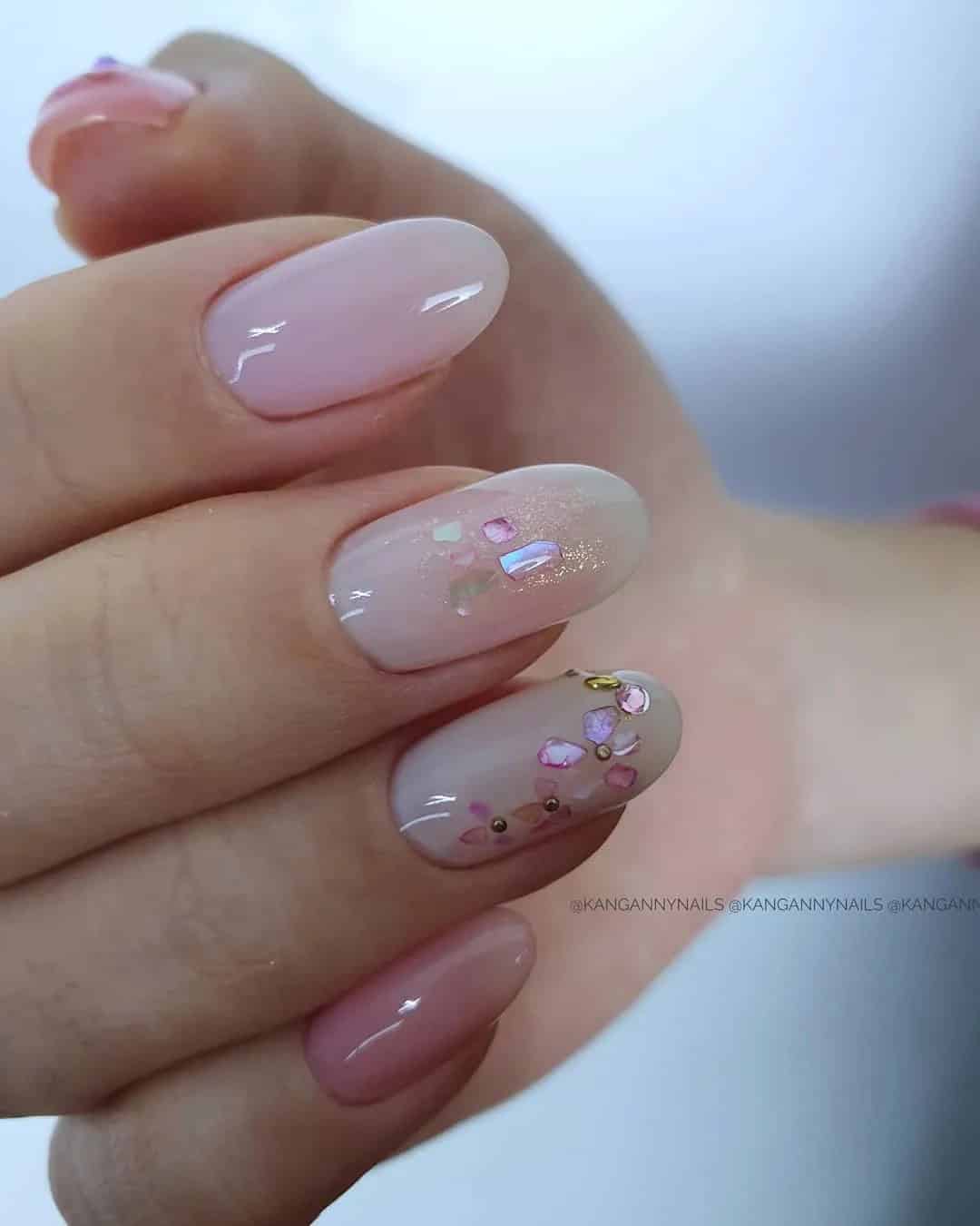 Elegant Bridal Manicure For Fall