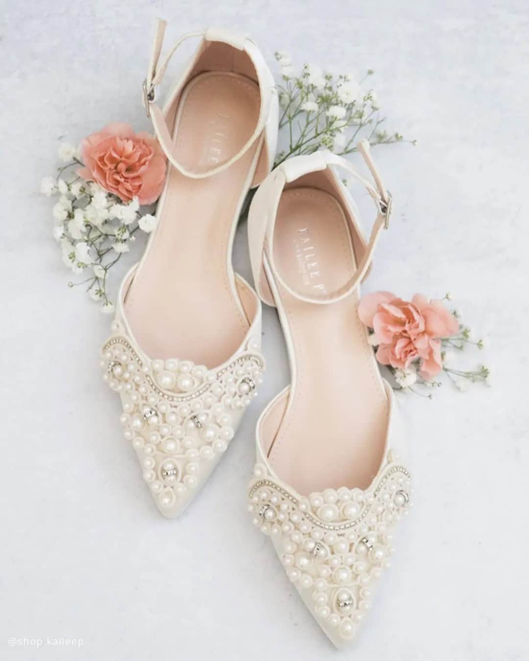 Pearl Bridal Flats Shoes