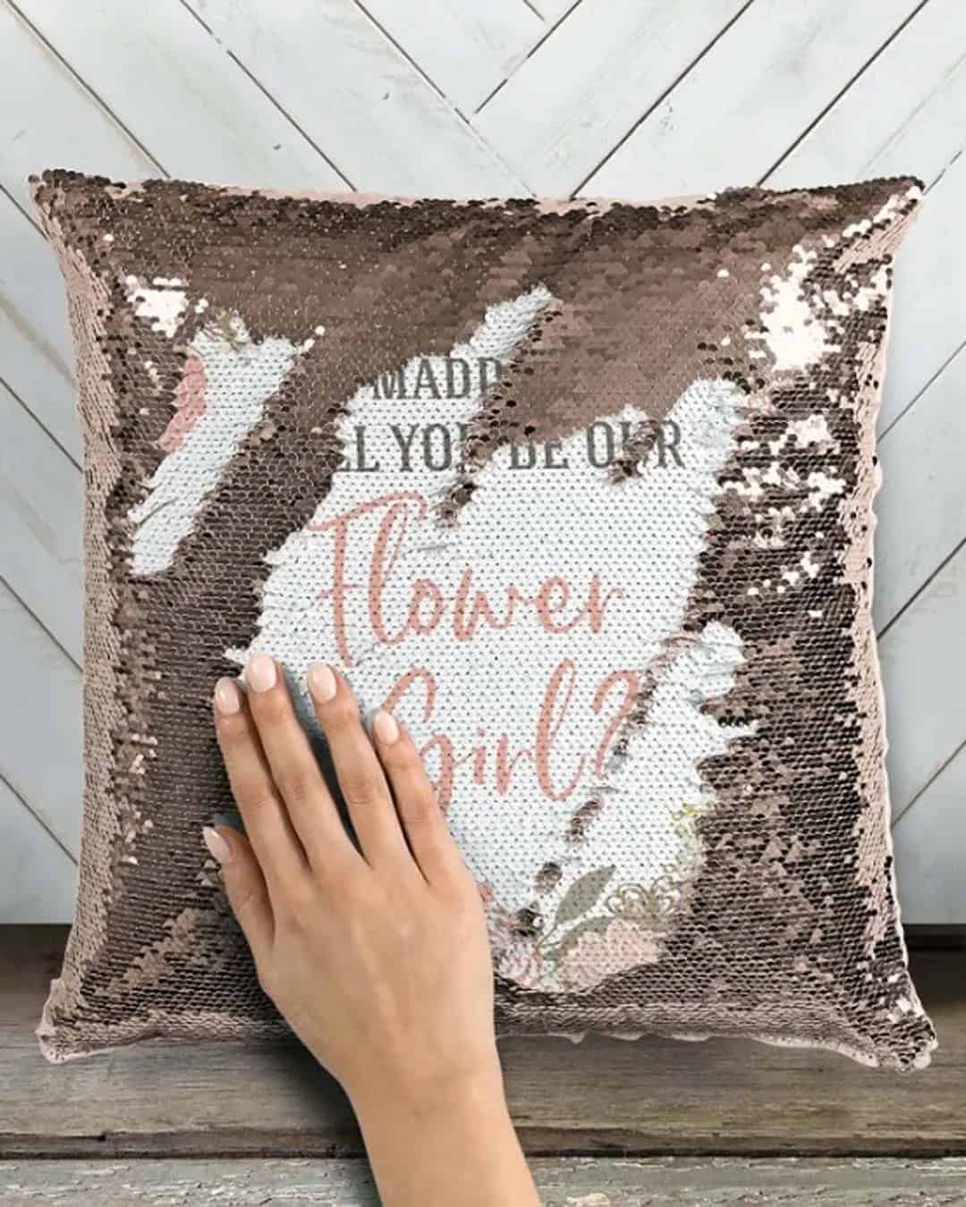 Flower Girl Proposal Pillow