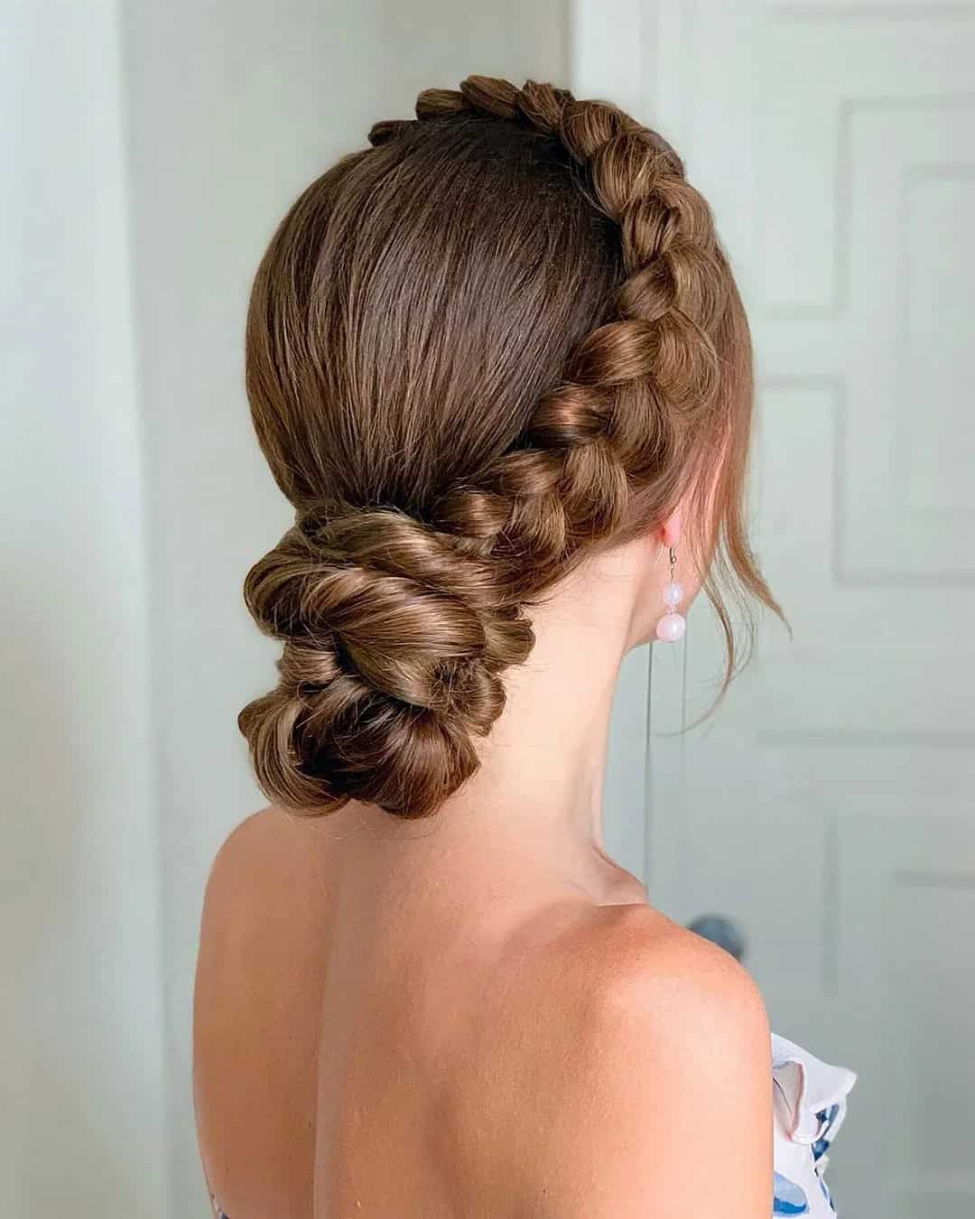 Low Braided Bun