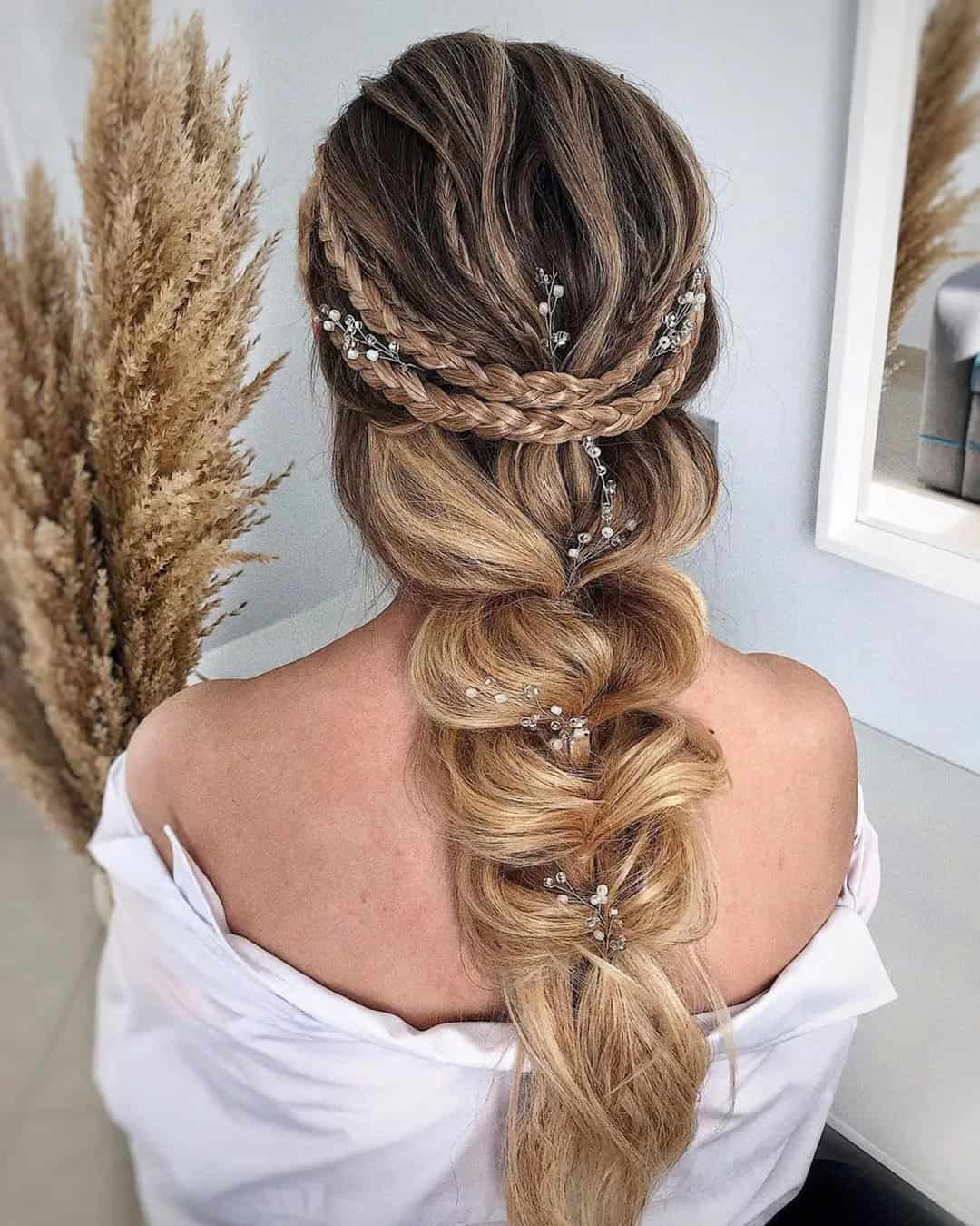 Chic Bohemian Wedding Braid