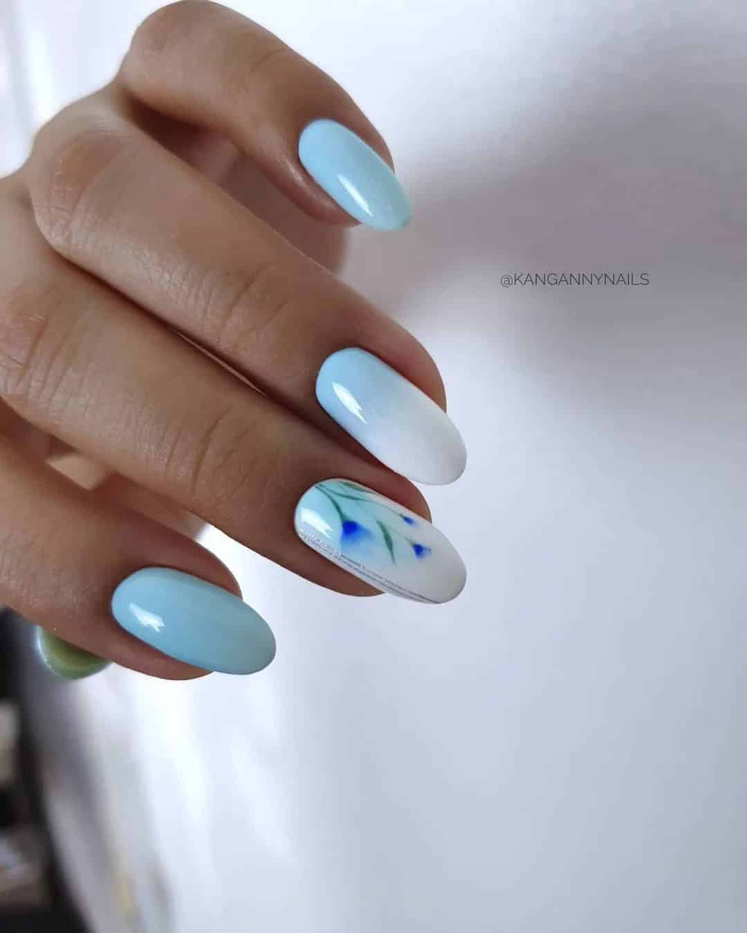 Light Blue Nails Ideas