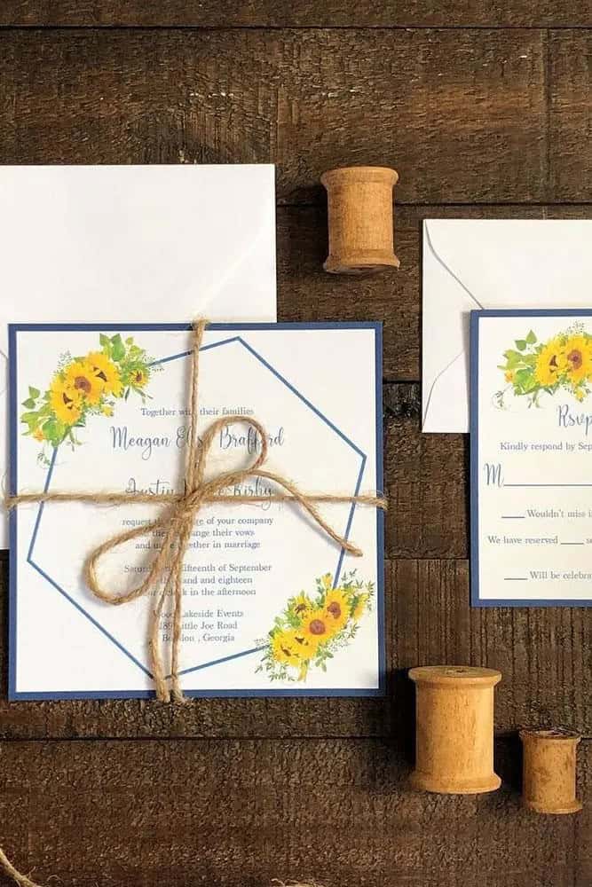 Sunflowers Wedding Invitations