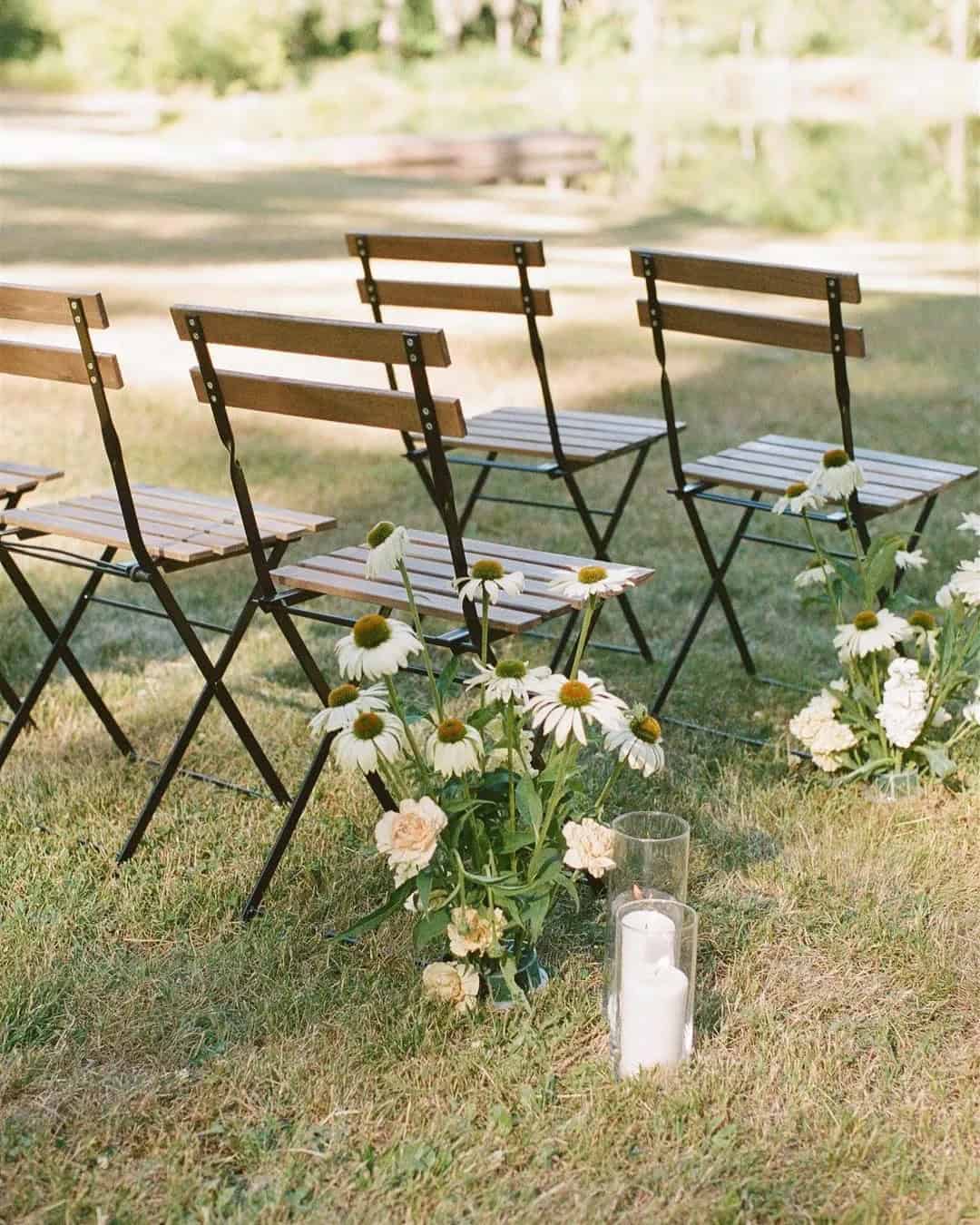 Rustic Wedding Aisle Decor