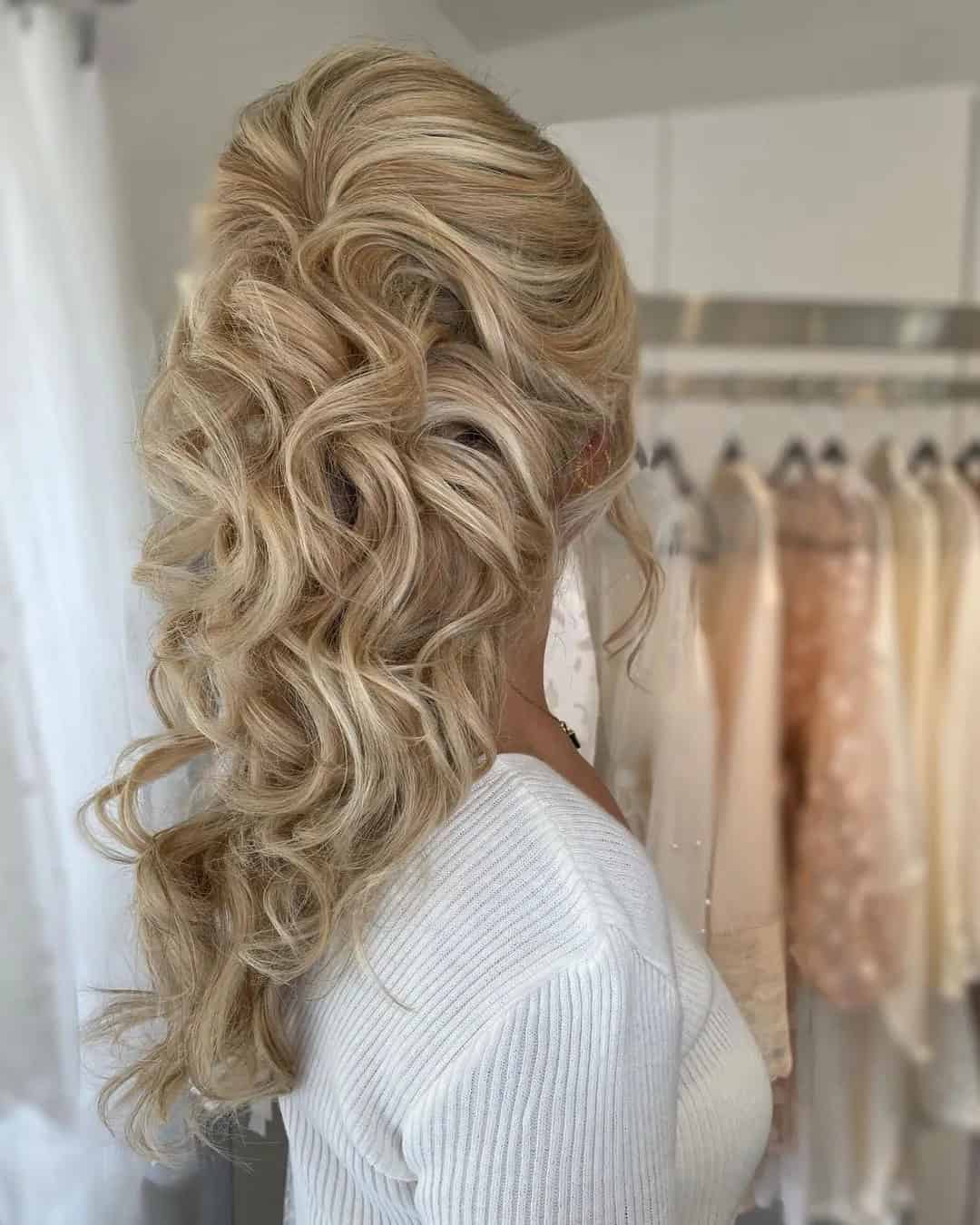 Wedding Hairstyles For Curly Long Hair