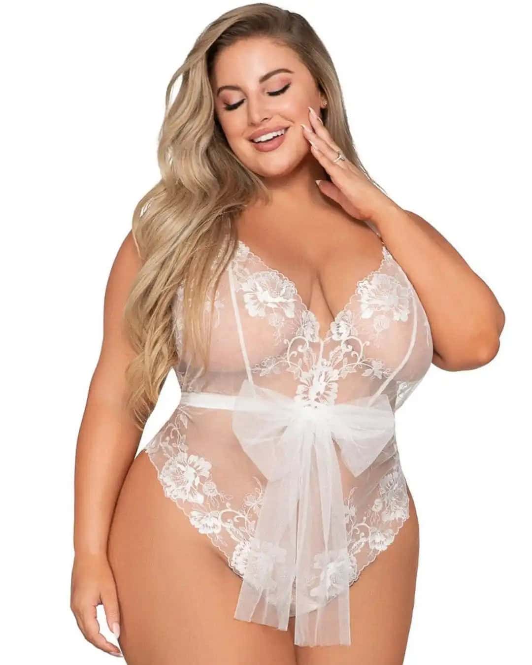 Perfect White Lingerie Plus Size Bridal