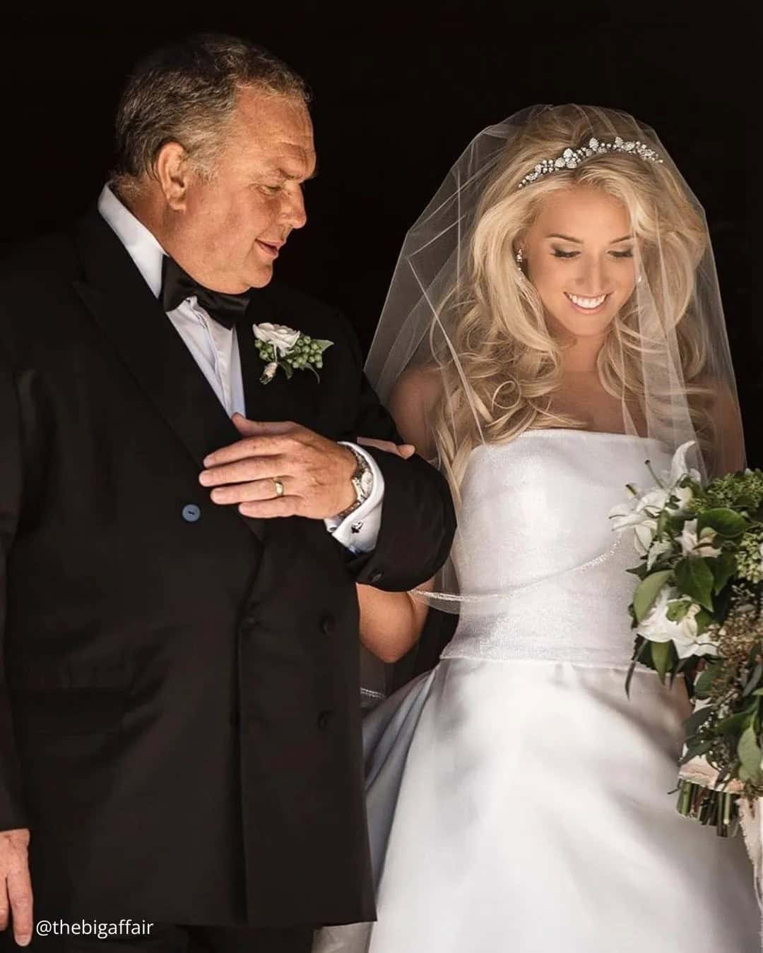 Bride with parents, individually and together