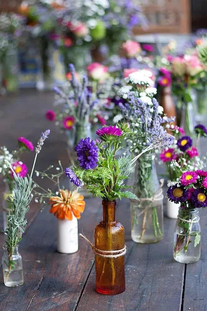 Bottles Wedding Centerpieces