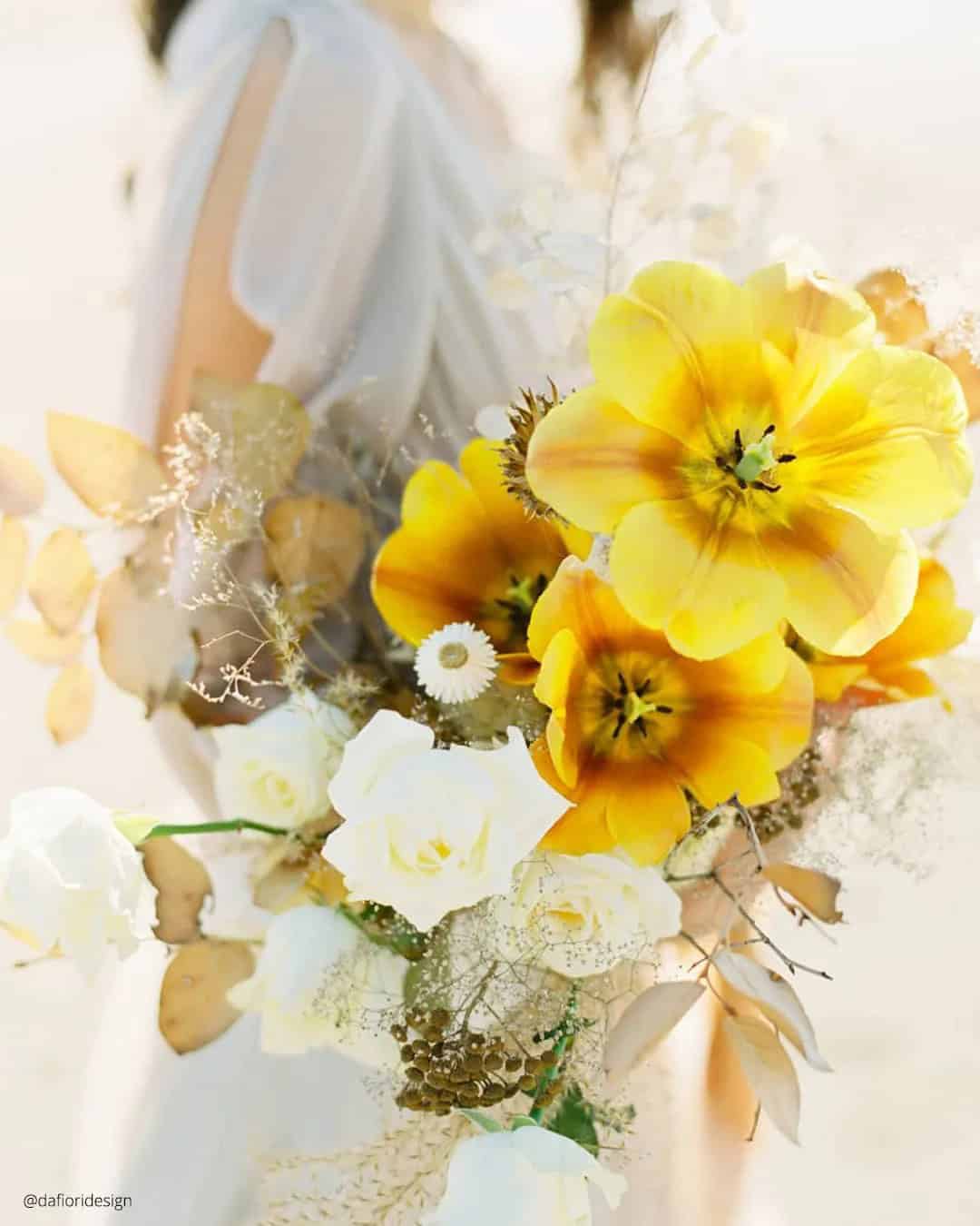 Spring Wedding Bouquets With Tulips