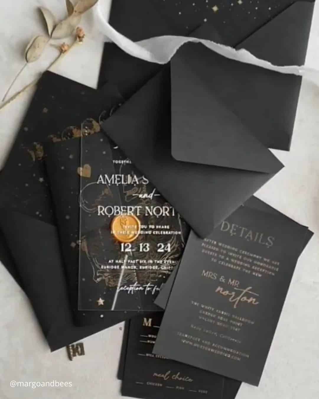 Halloween Wedding Invitations