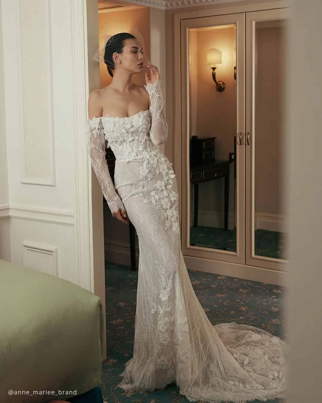 Lace Floral Dresses For Wedding