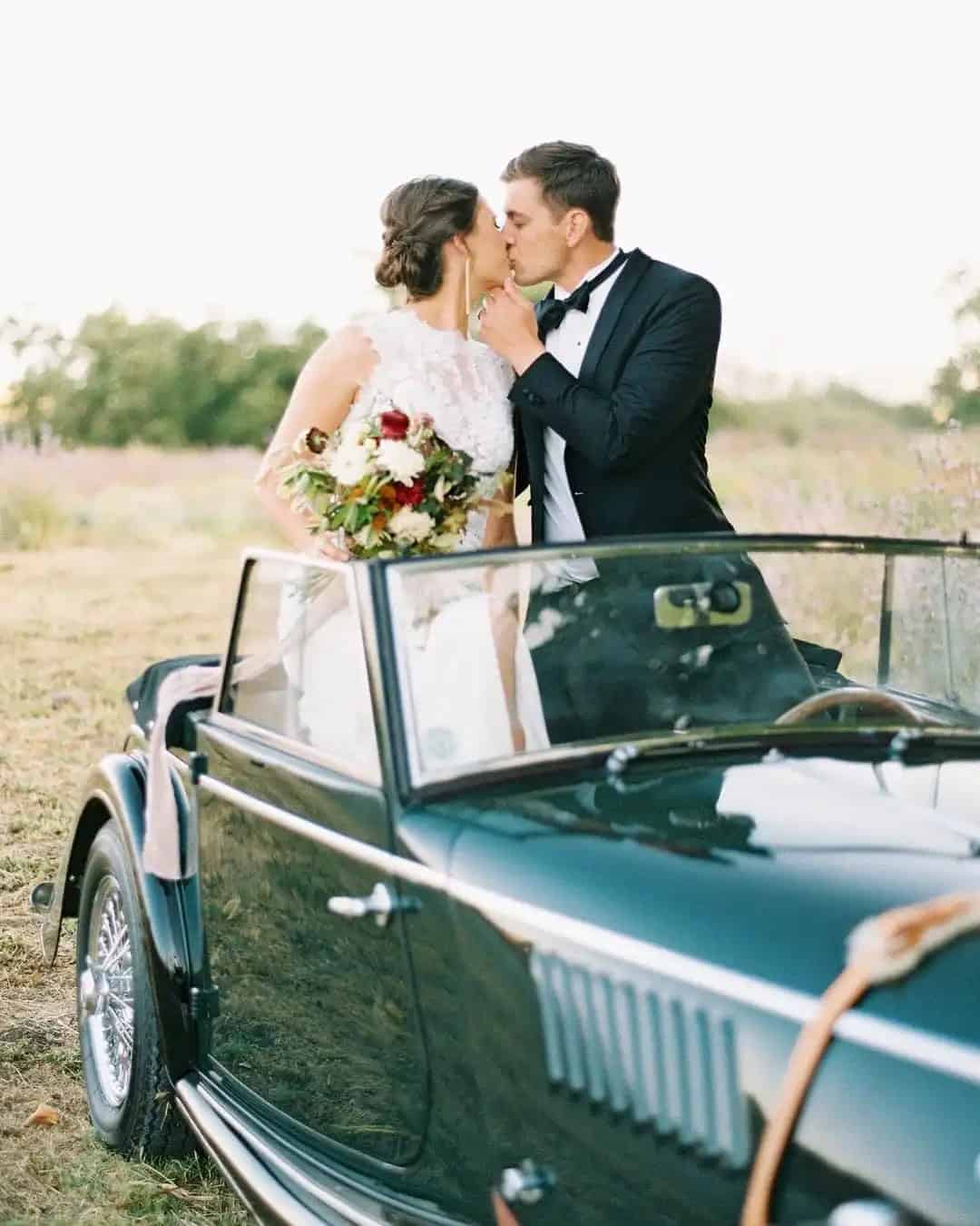 Wedding Entourage Photos With Cars