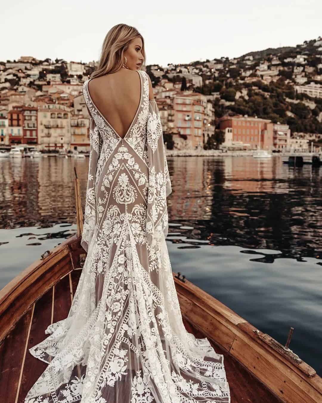 Bohemian Fall Bridal Gowns