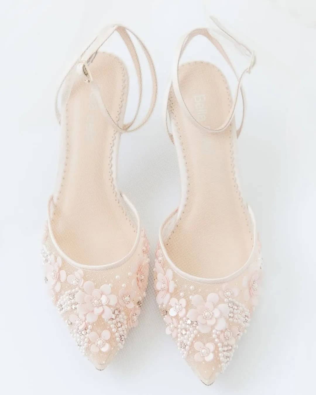 Floral Motifs Bridal Shoes