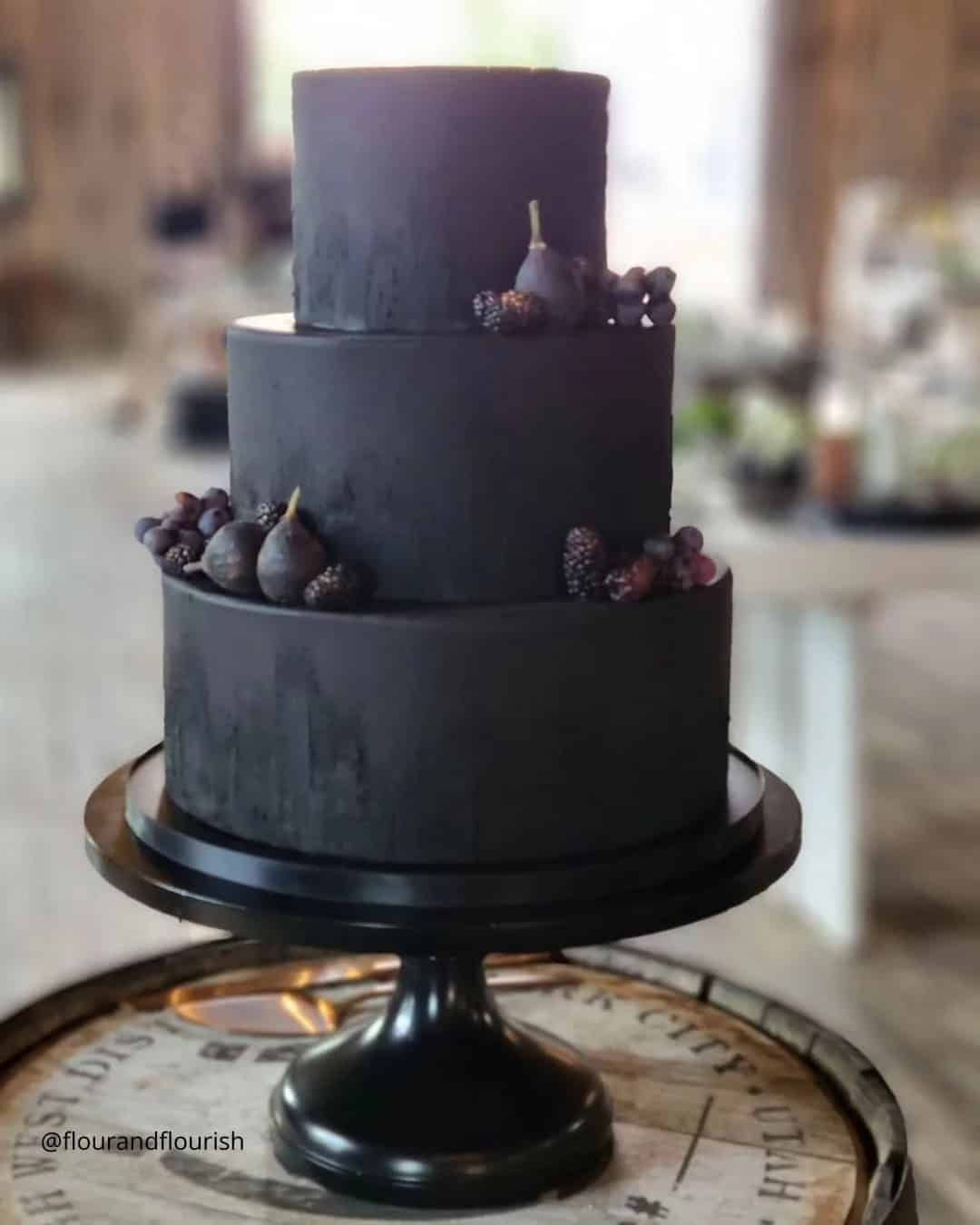 Elegant Black And Gold Cakes