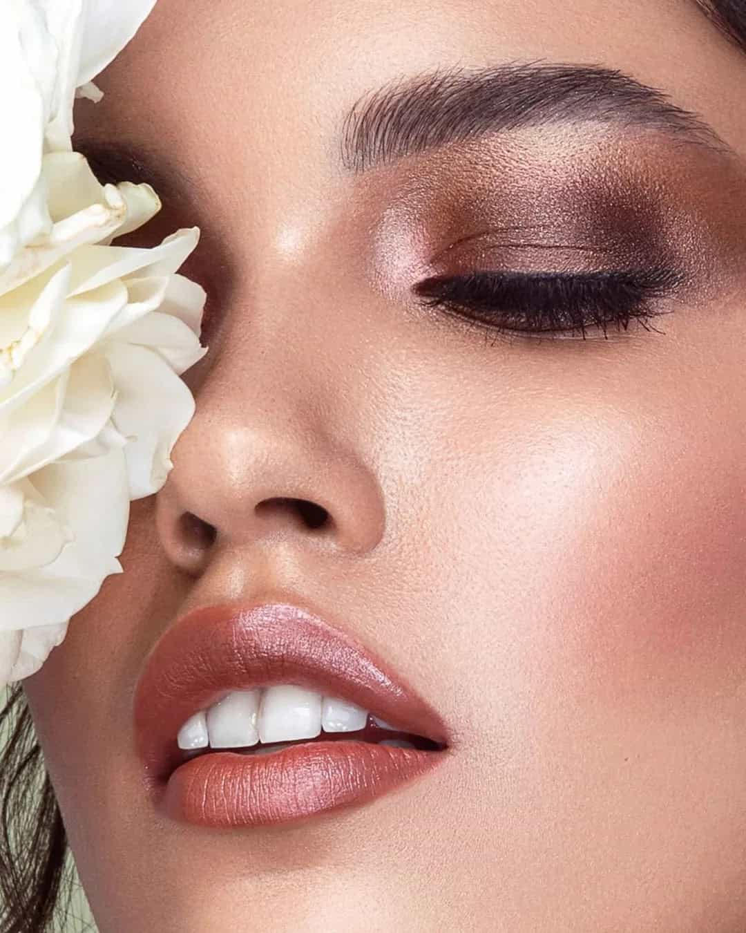 Rose Gold Romantic Wedding Makeup