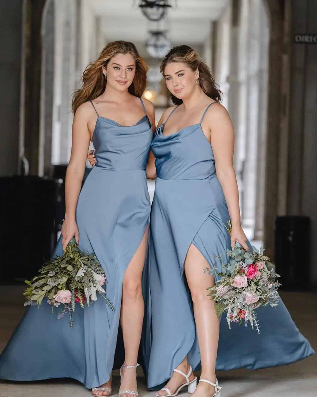 Powder Blue Bridesmaid Dresses