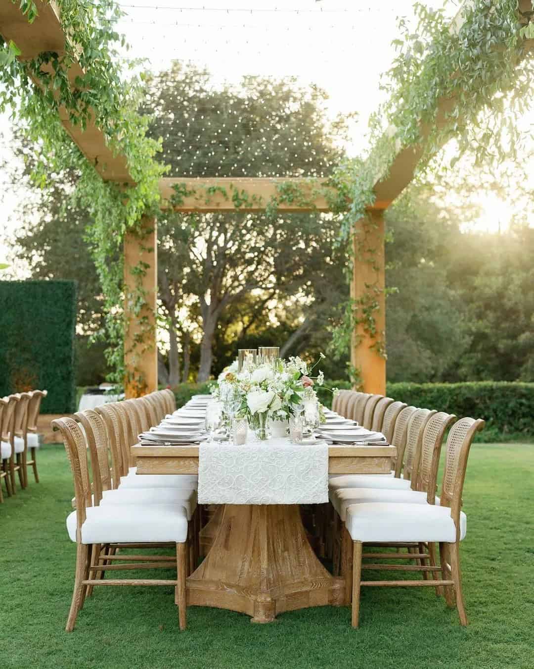 Decorations For Wedding Table With Greenery