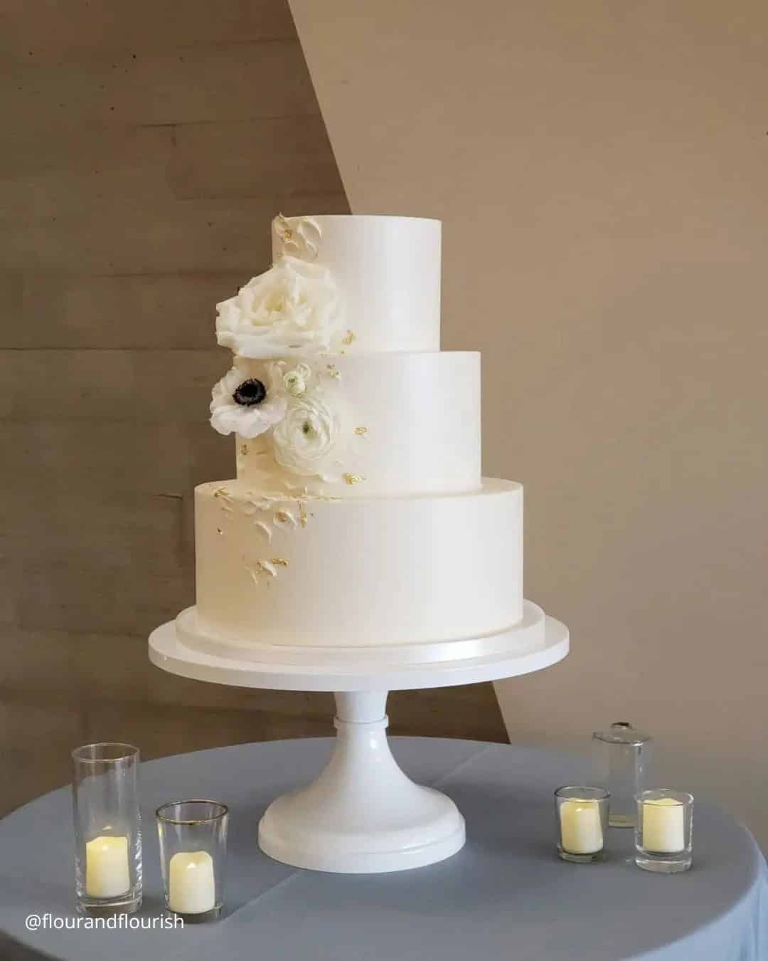 Simple Summer Wedding Cake