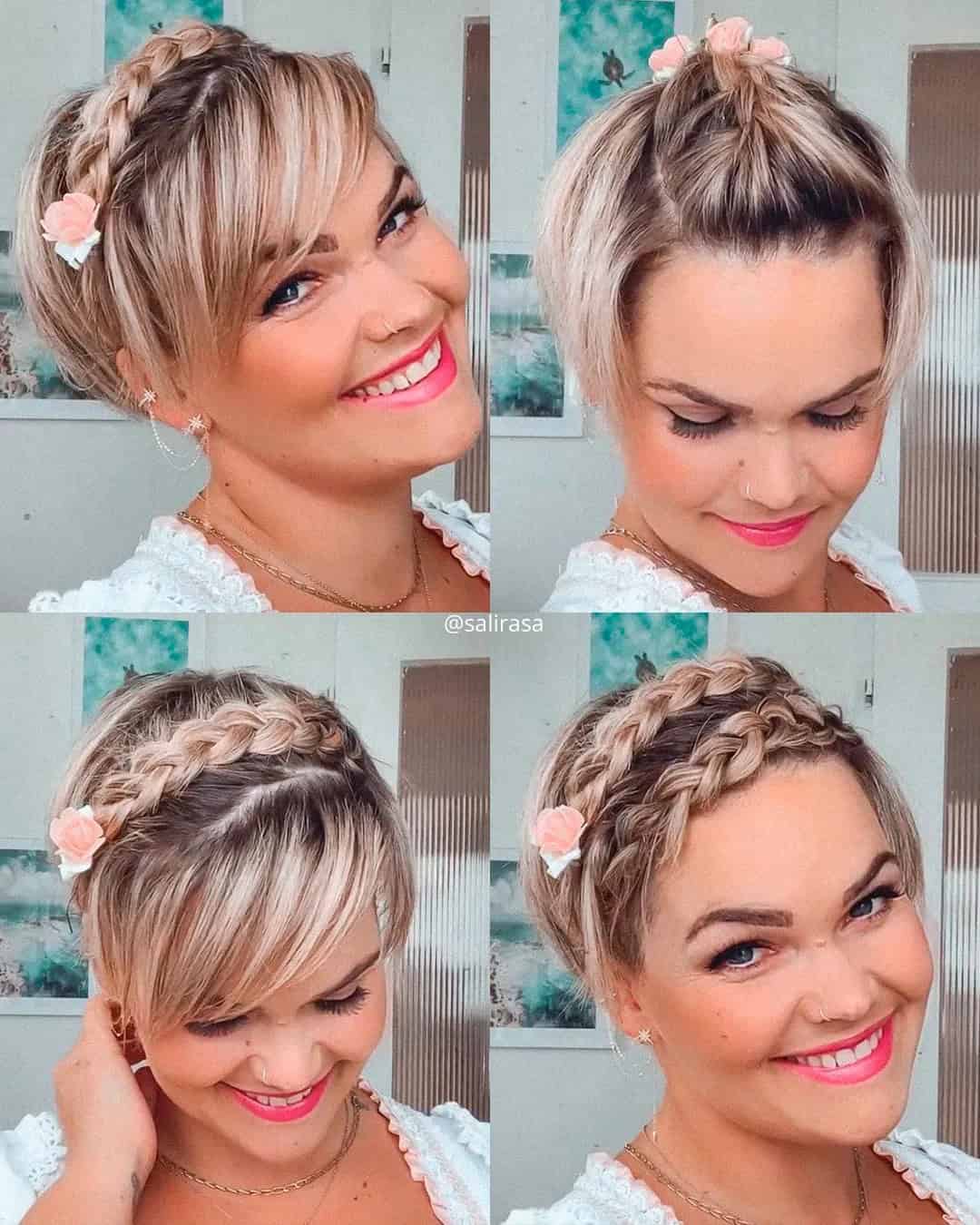 Braided Wedding Hairstyles For Short Hair