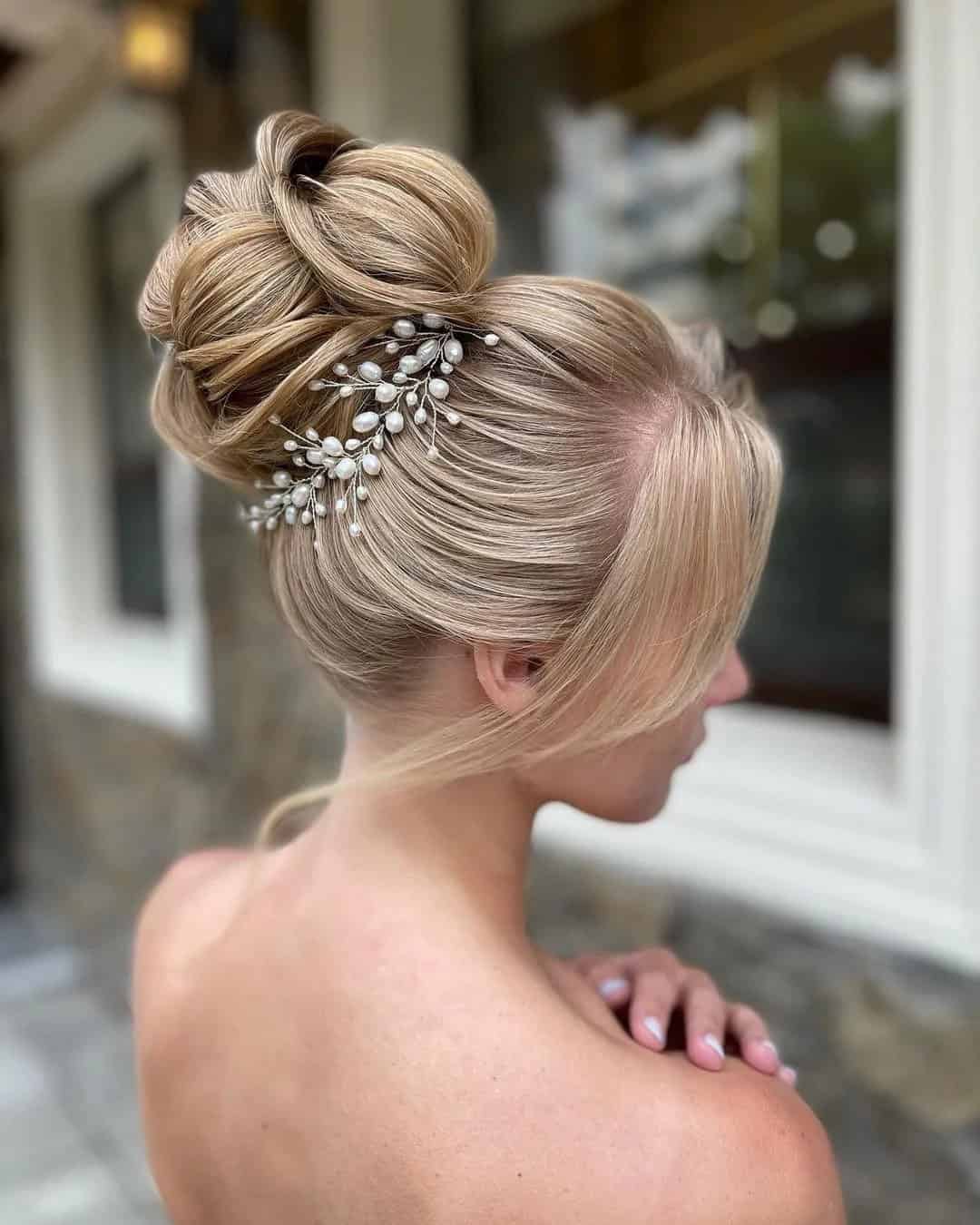 Voluminous Top Bun Hairstyles