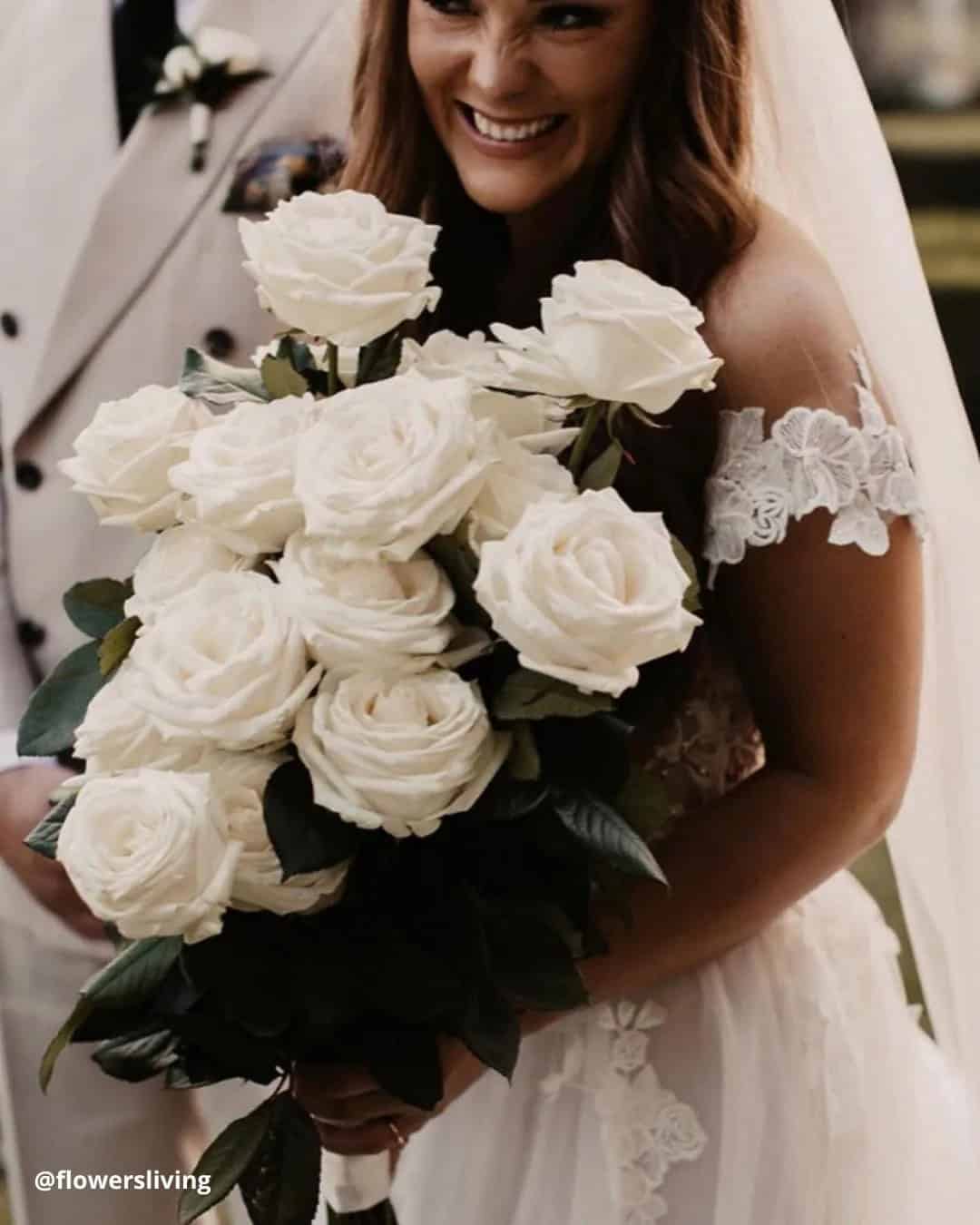 Single Rose Wedding Bouquets