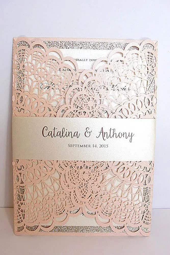 Vintage-Inspired Wedding Invitations